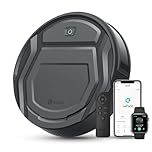 Lefant M210 Pro Robot Vacuum Cleaner 2200Pa, Carpet Boost, 120 Min Runtime, Tangle-Free Design, Slim, Quiet, APP/Alexa/i Watch, 6 Cleaning Modes, Ideal for Carpets and Hard Floors, Grey with Remote