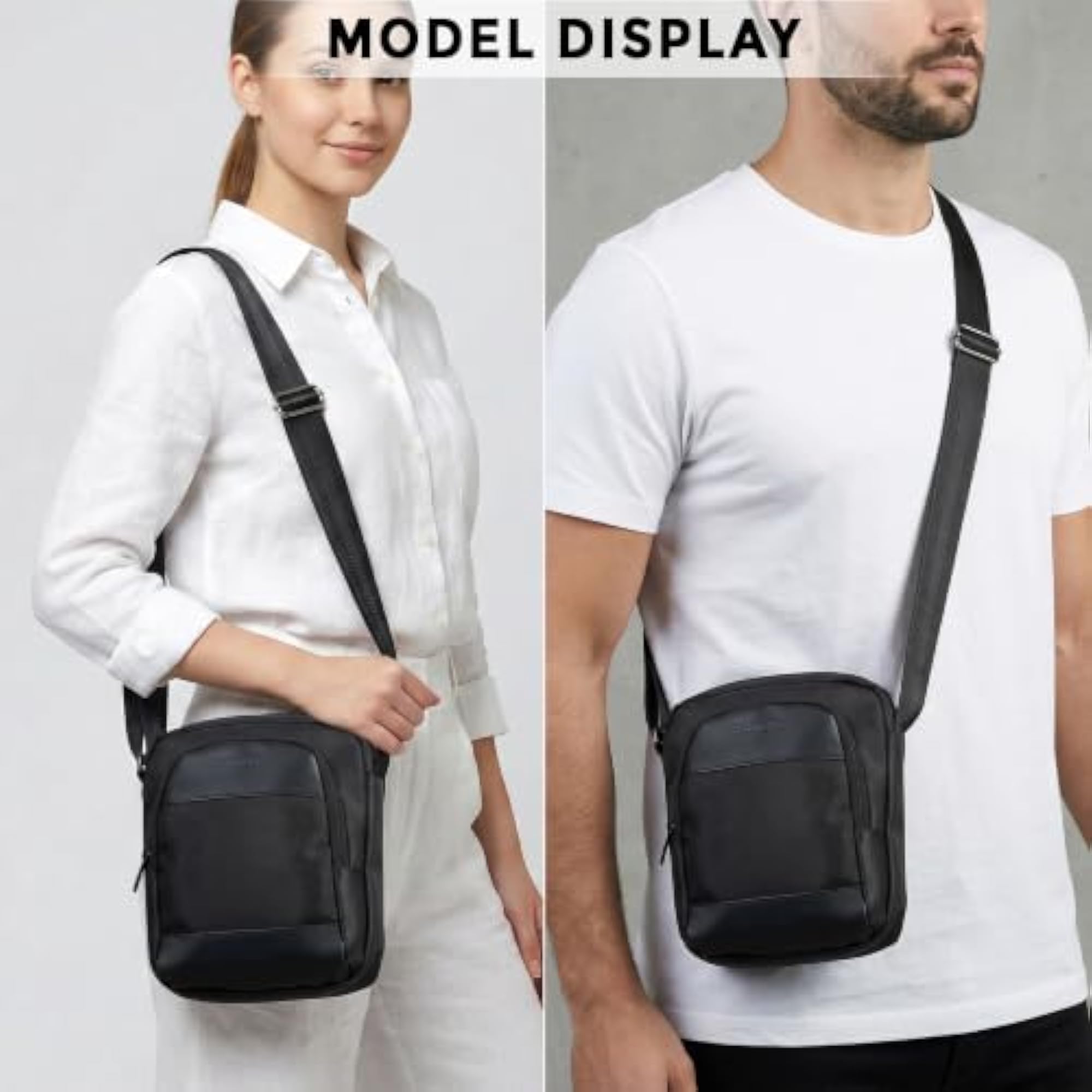 Men's Premium Water-Resistant Crossbody Sling Bag with Adjustable Strap