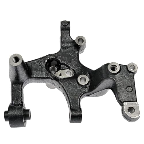 Image of Detroit Axle - Rear Left Steering Knuckle for Volkswagen 2005-2014 Jetta, 2010-2013 Golf, for 2009-2013 Audi A3, Driver Side Steering Knuckle Assembly 2011 2012 Replacement