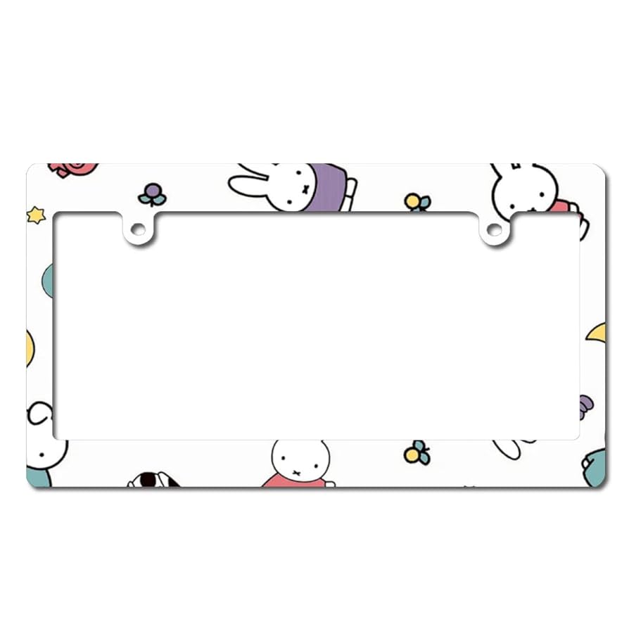 HCAgirls◆ミッフィー &スヌーピーナンバーフレームセット Amazon.co.jp: ナンバープレートフレーム ミッフィー ナンバー