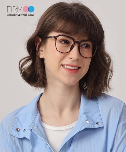 Image of Firmoo Blue Light Blocking Glasses for Women Men, TR90 Square Frame Anti Eyestrain Computer Screen Gaming Glasses