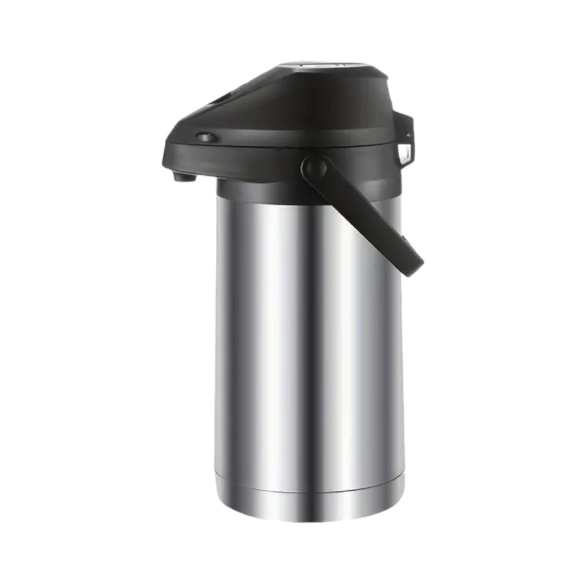 3L / 3000ml Stainless Steel Airpot Air Pot Flask Hot Cold Tea Coffee Pump Action Vacuum Flask by Denny International® (Set of 1 Airpot)