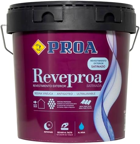 PROA Pintura satinada antihumedad. Blanco. 750 ML.