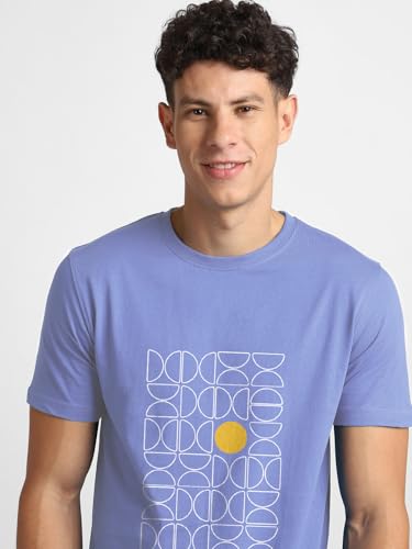 Image of Nobero Men's Regular Graphic Printed T-Shirt for Men | Soft Cotton | Classic Fit | Printed Casual Tshirt for Men