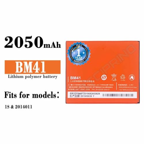 Image of Original BM41 Battery for Redmi 2050mAh /7.8WH 3.8V Battery with 1 Year Warranty**(CC6)