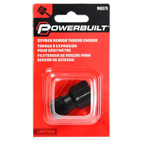 Image of Powerbuilt Oxygen Sensor Thread Chaser Tool - M18 x 1.5mm Rethread Cleaner -for Cleaning and Possibly Repairing Damaged Threads in Oxygen Sensor Bores - 940379