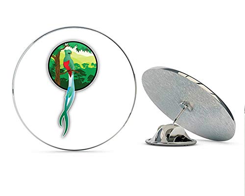 Quetzal Jungle Bird Round Metal 0.75