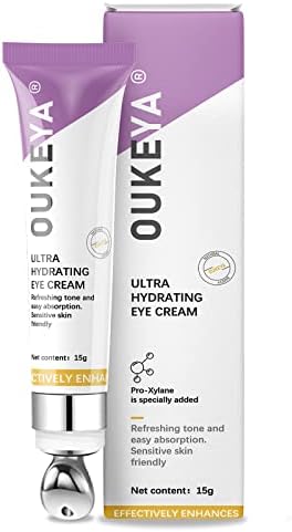 OUKEYA Eye Cream for Dark Circles and Puffiness, Under Eye Cream for Wrinkles Repair,Rich in Caffeine, Vitamin E, Argireline, Pro-Xylane-Anti-Aging Daily Line Smoothing Eye Care(0.5Fl Oz)