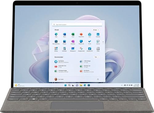 Image of Microsoft Surface Pro 9 (2022), 13 inch 2-in-1 Tablet & Laptop, Thin & Lightweight, Intel 12th Gen i5 Fast Processor for Multi-Tasking, 8GB RAM, 256GB Storage with Windows 11, Platinum, Microsoft Copilot