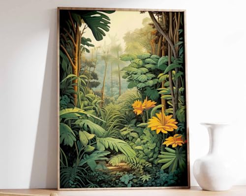 Poster Henri Rousseau floral vintage maxi 10 affiches art botanique