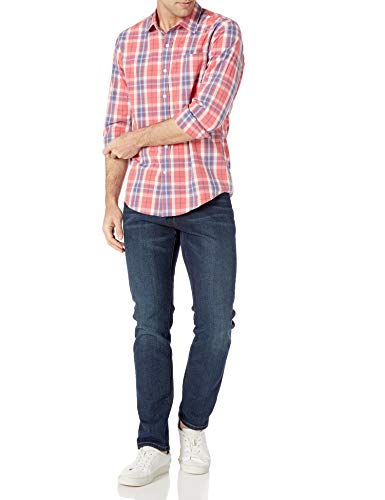 Image of Amazon Essentials Men's Regular-Fit Long-Sleeve Casual Poplin Shirt, Button Front, Business Casual, Collared