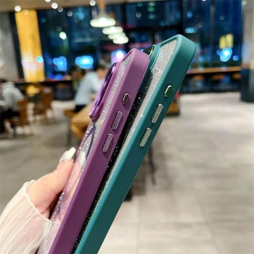 Coque de téléphone magnétique anti-choc iPhone 13 évite les rayures dégradé violet - 5