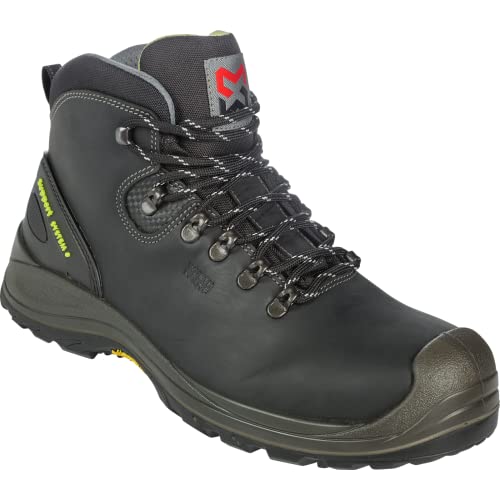 WÜRTH MODYF Sicherheitsstiefel S3 HRO SRC Arcori Plus Flexitec in schwarz - Arbeitsschuhe für Herren - mit Metallelementen & wasserabweisend - in der Größe 46