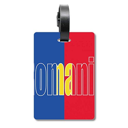 Roumanie drapeau étiquette de valise pour vos vacances à Bucarest