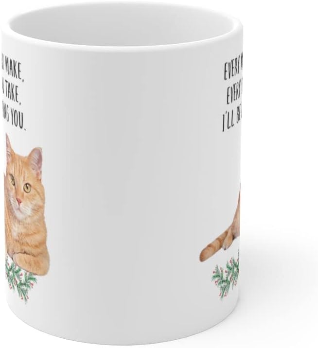 Lovesout Funny Tabby Cat Orange Gifts For Women Mother's Day 2026 Every Meal You Make Every Bite You Take Coffee Mug Ceramic Cup White 11oz - Image 2