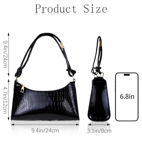 Shoulder Bag, PU Leather Shoulder Bag Purse Shoulder Handbag for Women, Elegant Shoulder Purse with Zipper2