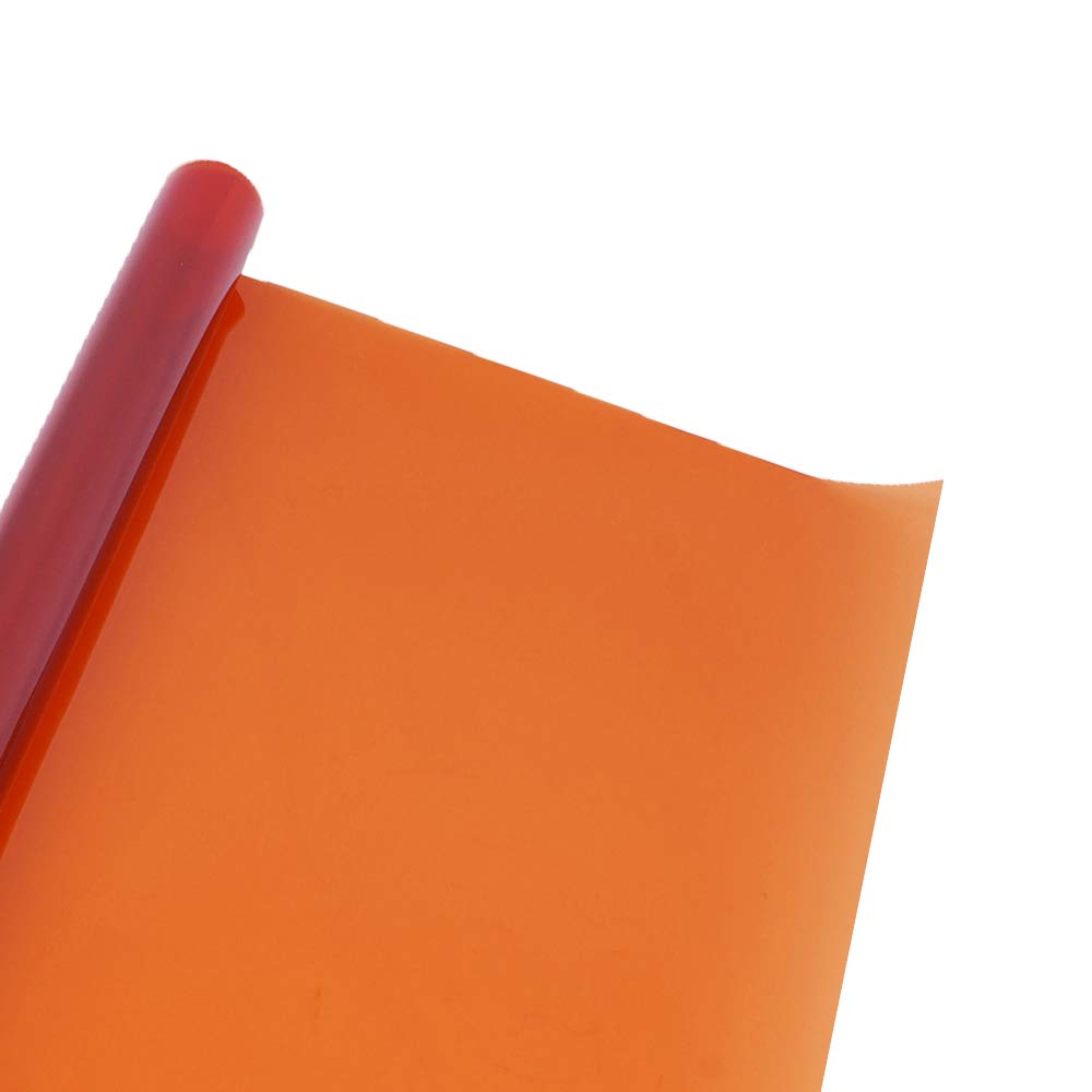 Lot de 6 filtres en Gel de Correction de Couleur 40 x 50 cm - Feuille d'éclairage Chaude Orange Bleu pour Studio Photo, Lampe de Poche, lumière LED