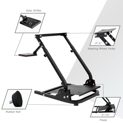 Hottoby RACING WHEEL STAND 1 Simulator Cockpit Steering Wheel Stand Foldable&Multi-Level Adjustable Fit thumb #3