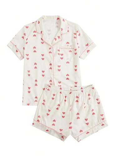 Image of Verdusa Pajamas For Women Set 2 Piece Cute Pjs Sleepwear Lounge Sets