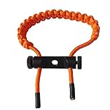MILAEM　アーチェリー手首ロープ　アーチェリー 手首ストラップ　 アーチェリーリストストラップ　腕用の縄　 編組コードロープ　手首　振幅を減衰について　弓矢の道具　弦用　アーチェリー用　コンパウンドボウ (オレンジ)