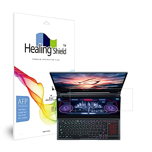 Healingshield �X�L���V�[���t���ی�t�B���� Screen Protector Oleophobic AFP Clear Film Compatible with ASUS ROG Zephyrus Duo 15 [Secondary Disp