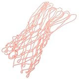 Homoyoyo Leuchtendes Basketballnetz Ersatz aus Robustem Polyester 50cm Pink Wetterbeständig für Standard Basketballkorb Outdoor Basketballrahmennetz