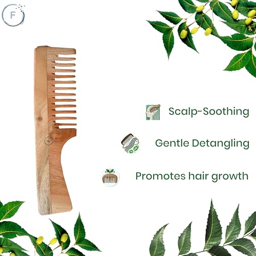 Peine de Madera Neem para Mujeres y Hombres miniatura 3