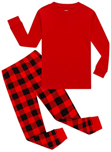 Image of KikizYe Girls Pajamas Set Kids Long Sleeve PJs Cotton Jammies
