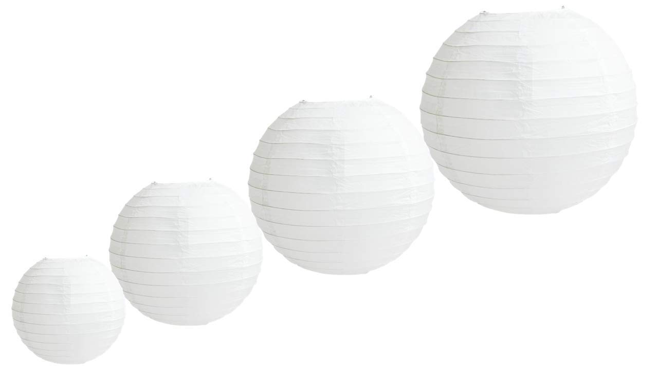 Pack of 4 Decorative Chinese Round Paper Lanterns (8