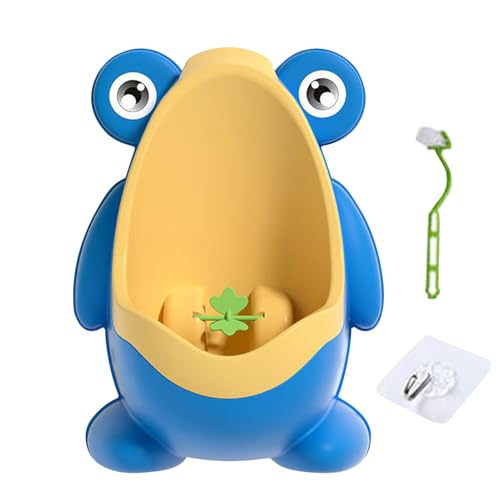 Orinal Frog Boy - Orinal en forma de rana con objetivo divertido | Inodoro interactivo desmontable para niños, viajes nocturnos, Camping, baño, interior, bebés