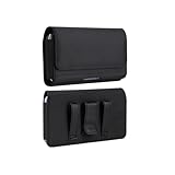 Bourisen Universal Phone Case Phone Pouch for iPhone Samsung Motoroal Nylon Card Slot Cell Phone Belt Holder for iPhone 16,16 Pro, 11/12/13/14/15 Pro Max iPhone 11 Samsung 8/9/S10+ for Men (5.5'')