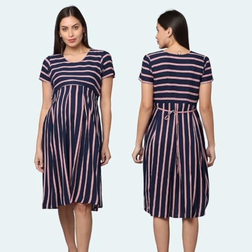 Image of Morph Maternity | Maternity Dresses for Women | Fits During Pregnancy & Post Pregnancy | Back Tie to Adjust