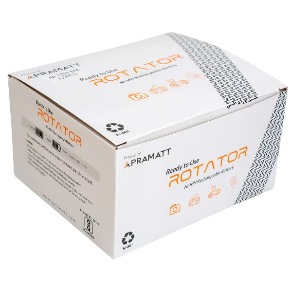 Image of VHC APRAMATT Rechargeable AA 3300mAh (4Pcs Batteries) Pre-Charged, Ready to Use Battery