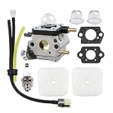 Ferilter C1U-K54A Carburetor for Mantis Tiller 2 Cycle 7222 7222E 7222M 7225 7230 7234 7240 7920 7924 Cultivator Carb C1U-K82 with Air Filter Gasket Repower Tune Up Kit