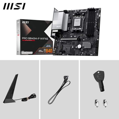 MSI PRO B840M P WIFI6E B840AM5DDR5mATX - vue 8