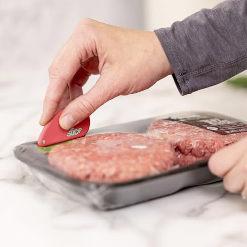 Image of Slice Micro Safety Cutter | Safe Ceramic Box Cutter Lasting 11x Longer than Metal | Keychain Box Opener | 2 Pack | Orange