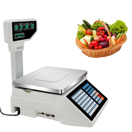 Báscula digital comercial con impresión doble y pantalla miniatura 1