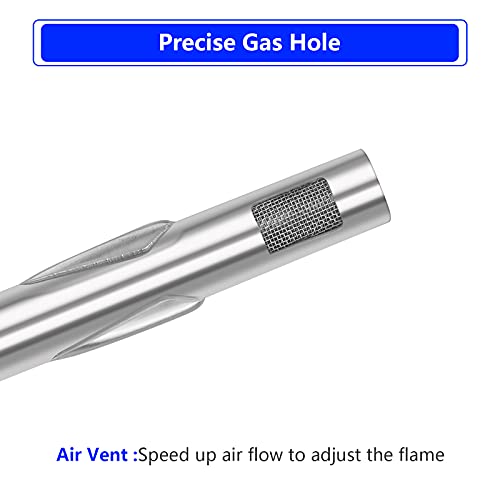 Profire Burner For Weber Q100, Q120, Q1000, Q1200, Baby Q Gas Grill, 17Inch 304 Stainless Steel Burner Tube 386001, 386002, 516002, 516001, 50060001, 51060001 Replacement Part 69957, 41657 60040 #TOP4