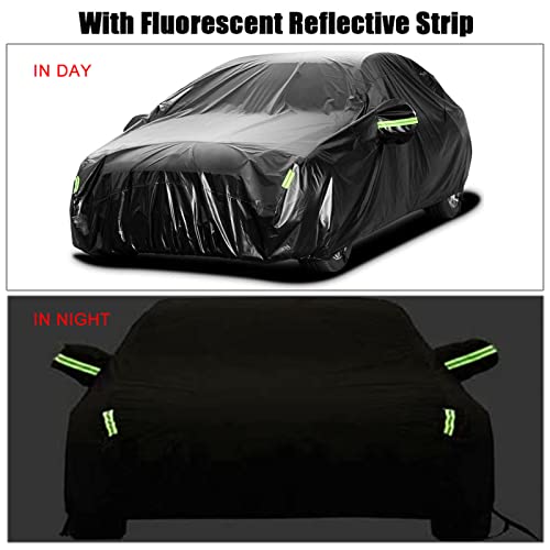 Protetor solar,ERYUE Cobertura para carro Cobertura completa para sedan com faixa refletora de prote