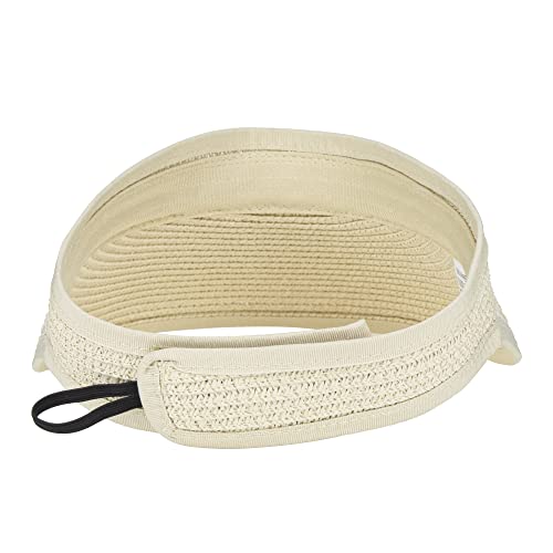 Straw Sun-Visor-Hats for Kids, Summer Straw Beach Hat Cap for Toddlers (20.5" for 2-6T)4