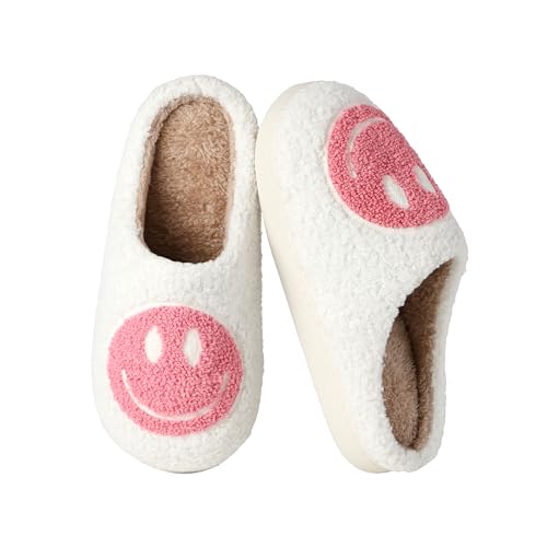 QQSQ Zapatillas de Estar por Casa Mujer Hombre Invierno Casa Cálido Peluche Pantuflas Zapatos Comodas Caliente de Lana Antideslizante Interior Exterior
