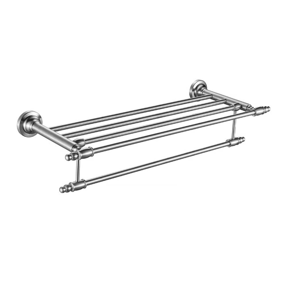 asdchZen Thickened Towel Rack, Stainless Steel 304 Bathroom Rack, Wall-Mounted Bathroom Bathroom Towel Rail