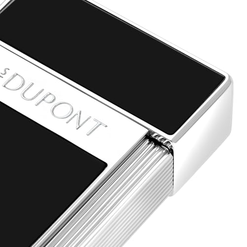 Encendedor S.T. Dupont Biggy Black Lacquer & Chrome miniatura 2