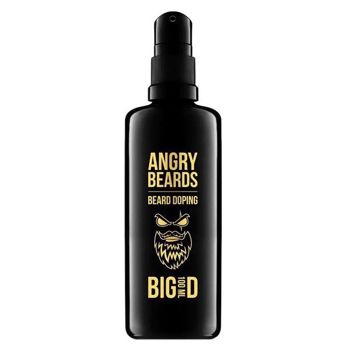 Preparat na porost brody Angry Beards Beard Doping 100ml | Odżywia skórę i brodę | Pobudza Twój zarost do wzrostu | Beard Doping Big D o pojemności 100ml starcza na ok. 3 miesiące stosowania.