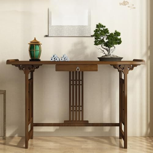 Mesa auxiliar de pasillo para transformar la decoración del recibidor estrecho 5