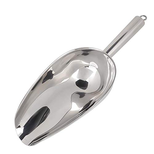 Food Ice Scoop, Stainless Steel Multifunctional Utility Scoop for Coffee Beans Dried Fruit Shovel for Wedding Party Kitchen Bath(24oz)