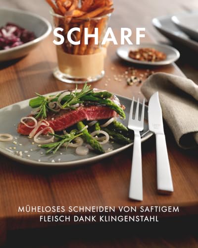 Foto von ZWILLING Steakbesteck Set 12-teilig, Für 6 Personen, in Holzbox, Edelstahl