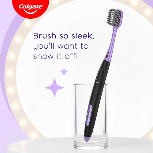 Image of Colgate Visible White Purple Toothbrush Pack of 2