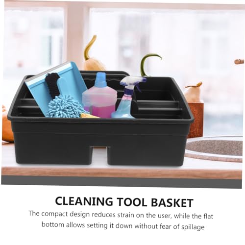 Panier à outils plastique PP compartimenté fond plat rangement ménage tables