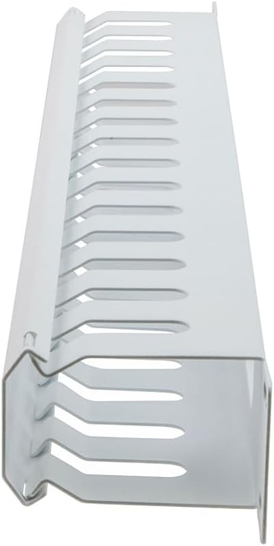 NavePoint 19 inch Wide Horizontal Cable Management, 1U, 2.5 inches deep, Signal White